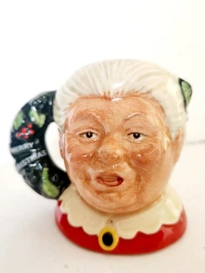 Royal Doulton Mrs. Claus Corona Toby Tazza Sm 2 3/4” Caraffa Personaggio Natale #39 - Foto 1 di 9