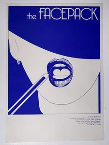 The Facepack Poster Bull Ring Tavern Digbeth Birmingham Alternative Club 1982 - Picture 1 of 12