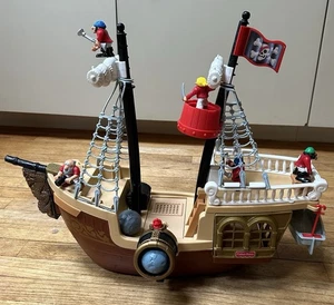 Vintage Fisher Price Great Adventures Pirate Ship 1995 99% Complete - Picture 1 of 16