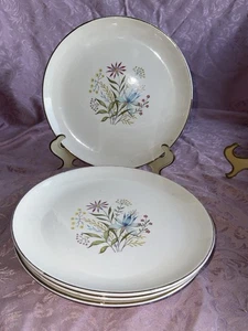 Vintage Harmony House Floral Salatteller 4er Set/24K Goldrand USA 7,25" - Bild 1 von 4