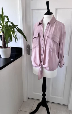 BNWT .. RED HERRING .. Great Casual Pinkish Beige Utility Blouse Size 16 - Image 1 of 4