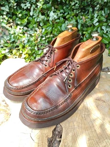 Russell Moccasin Sporting Clays Chukka Boots US 8 E Brown Chromexcel Trip Vamp - Picture 1 of 21