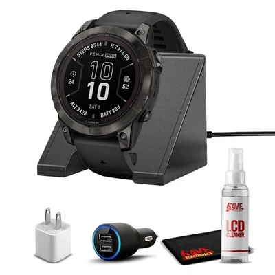 Garmin Fenix 7 Pro Solar Zafiro Gris Carbono Titanio Negro con Accesorios Foto 1 de 4