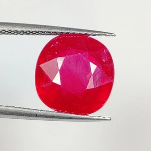 6.76 Ct Natural Red Ruby Oval Cut - 8957 - Picture 1 of 2