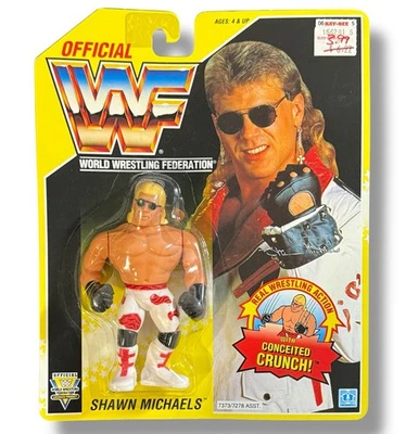 Figura de acción tarjeta amarilla WWF WWE Shawn Michaels Hasbro serie 7 Foto 1 de 4