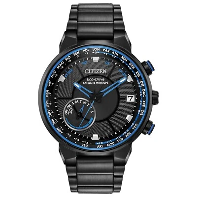 Citizen Mens Satellite Perpetual Calendar Eco-Drive Black Watch 44 MM CC3038-51E - Image 1 of 4