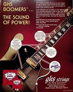 1979 GHS Boomers Guitar & Bass Strings - Vintage Ad