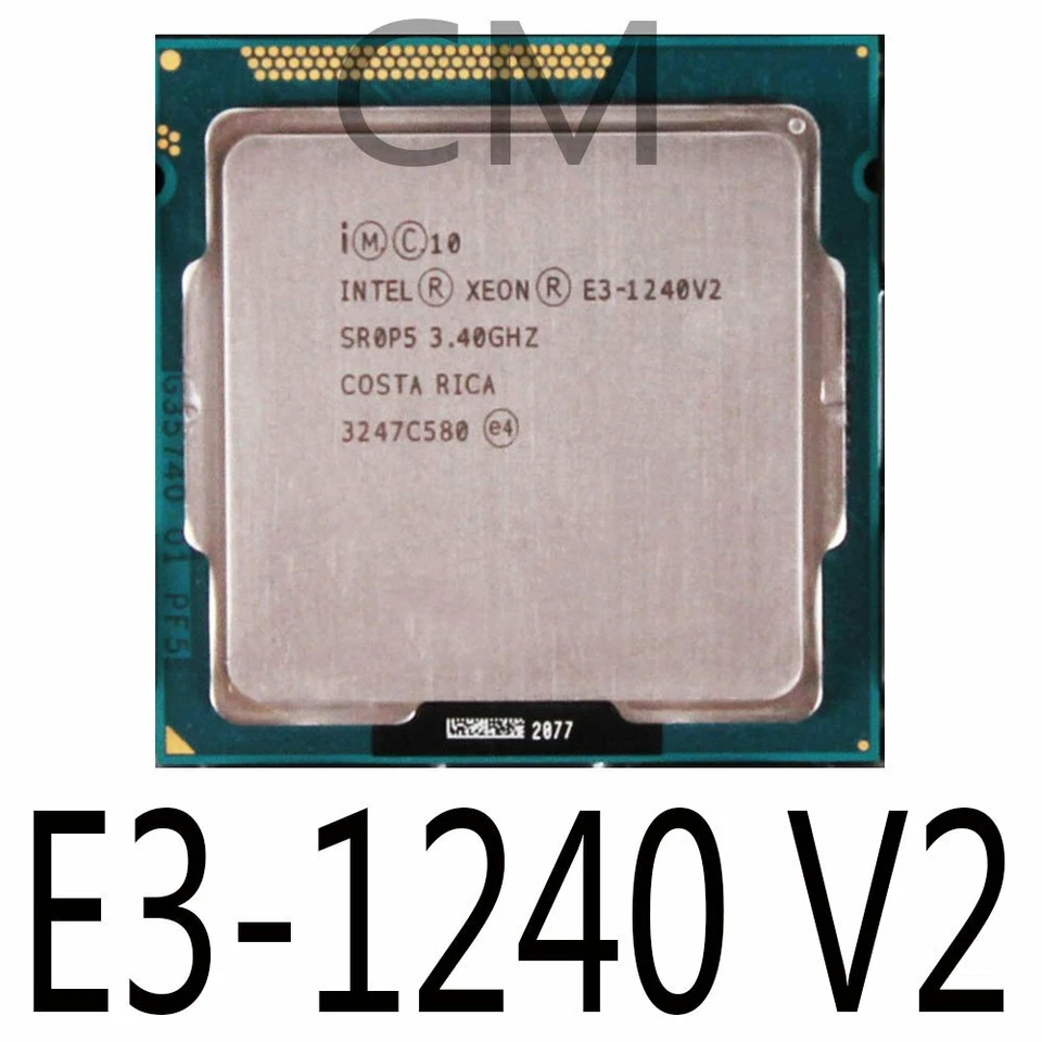 Intel Xeon E3-1240 V2 3.40GHz 8M Quad-Core SR0P5 Socket 1155 CPU Processor - Image 1 of 1