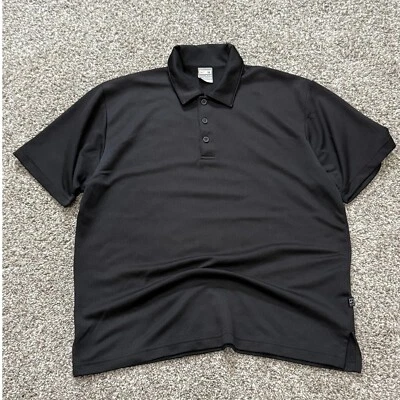 Camisa Polo Nike Dry Fit Etiqueta Plateada Atlética Negra Manga Corta Para Hombres M 21.5 x 25 Foto 1 de 3