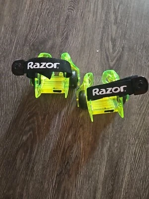 Ruedas de tacón Razor Jetts DLX verde neón ruedas iluminadas usadas en excelente estado Foto 1 de 4