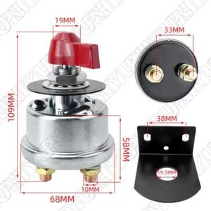 200A Battery Power CutOff Switch With Mounting Bracket For Car RV Truck Boat ATV - Picture 1 of 9
