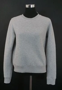 Superdry Women's Sweatshirt M Gray Light Gray Zip Round Neck With Viscose A149 - Picture 1 of 5