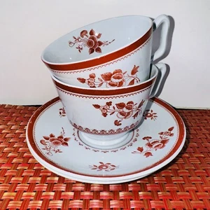Vtg SPODE Copeland Gloucester Fine Stone Coffee Tea Cup & Saucer Set England 4pc - Picture 1 of 13