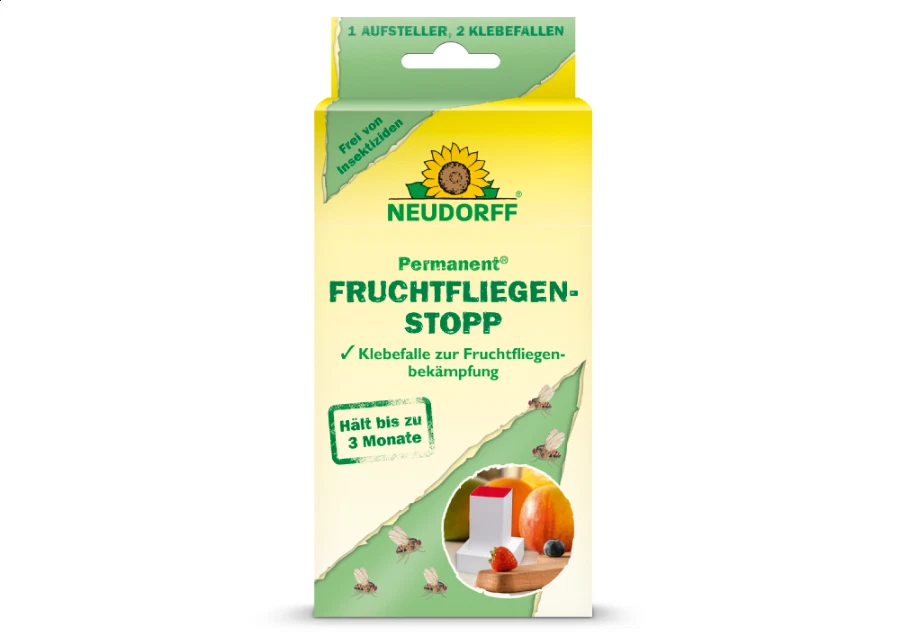 Fruchtfliegenfalle Klebrig, Zitronen-Form, Für Obstfliegen & Trauermücken, Einfach Zu Platzieren