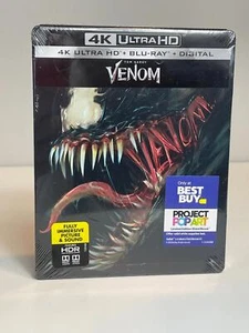 Venom 4K Ultra HD Best Buy Exclusive Steelbook Edition Project Pop Art NEW - Picture 1 of 4