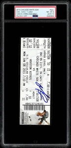 2015 Carlos Correa MLB Debut Signed Full Ticket Astros PSA NM-MT 8, AUTO 10 GEM - Picture 1 of 2
