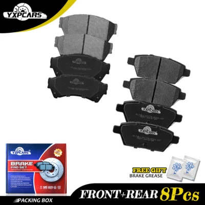 Front Rear Ceramic Brake Pads For 2006 2007 2008 2009 2010 2011 Ford Fusion - Image 1 of 4