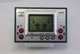 Nintendo Game & Watch Silver Series Judge (Green) Made in Japan Great Condition