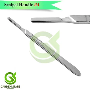 Scalpel Handle no 4 Surgical Incisions Cut Dental Medical Laboratory Dissection - Picture 1 of 2