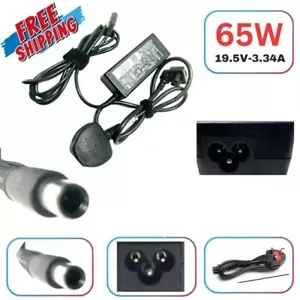 GENUINE DELL LAPTOP CHARGER 19.5V-3.34A, 65W 7.4MM WITH POWER LEAD - Picture 1 of 4