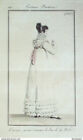 Gravure De Mode Costume Parisien 1817 N1656 Corsage Garni Comme Bas De Rob