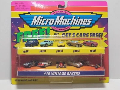 Micro Machines Vintage Racers Cars #18 Galoob Scale Diecast Car 1997 +5 - Image 1 of 4