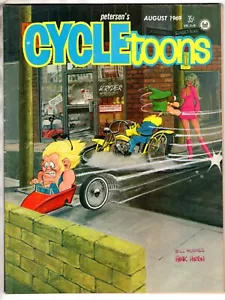 CYCLEtoons August 1969 Peterson Magazin Cycle toons BIKER Humor - Bild 1 von 2