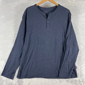 Patagonia Camicia Uomo Grande Daily Hanley Blu Manica Lunga Cotone Biologico Outdoor - Foto 1 di 7