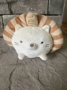 Plush Sumikko Gurashi 5th Anniversary San-X  Neko Cat 7” With Egyptian Hat 2017 - Picture 1 of 6