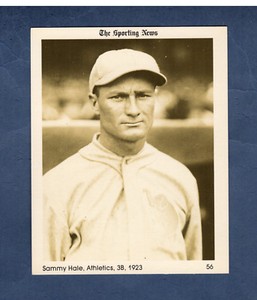 #56 SAMMY HALE, 1923 Athletics/A's | 1981 THE SPORTING NEWS Conlon Collection