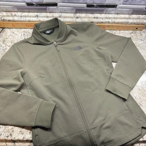 The North Face Womens Fleece Jacket M Olive Green Full Zip Zipper Pockets - Picture 1 of 6