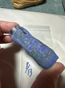 Synthetic Sapphire Corundum Boule Green Color #78 Faceting Rough - Picture 1 of 8