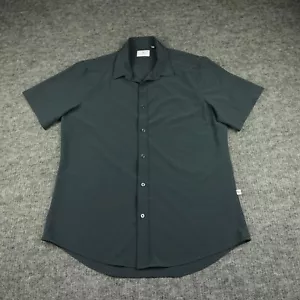 7 Diamonds Shirt Mens Large Gray Siena Stretch Performance Golf Button Up Golf- - Picture 1 of 10