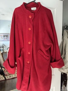 Vintage Sue Brett fleece Coat 1X - Picture 1 of 9
