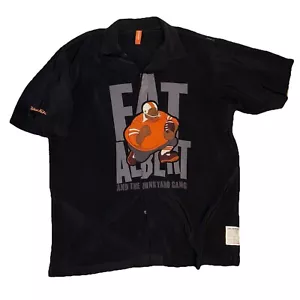 Platinum Fubu Fat Albert And The Junkyard Gang Black XXL Button Up - Picture 1 of 2