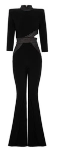 Gorgeous Zhivago Black Jumpsuit Size 8 / US 4 - Picture 1 of 4