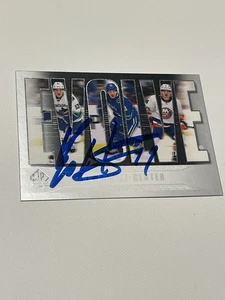 Bo Horvat Signed Card SP Authentic EVOLVE JSA COA IP Auto Canucks Islanders a - Picture 1 of 3