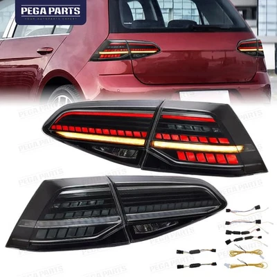 For 2014-2019 VW Golf 7 MK7 MK7.5 GTI Smoke LED Taillight Lamp w/Sequential Turn - Изображение 1 из 4