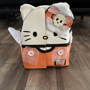 Sanrio Hello Kitty Skeleton Costume GITD Mini Backpack Loungefly NYCC Exclusive - Picture 1 of 14