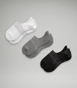 Lululemon Calze Uomo Stride No Show Con Impugnatura Attiva 3PK - Foto 1 di 4