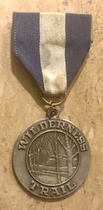Vtg WILDERNESS TRAIL Boy Scouts of America (BSA)  Medal & Ribbon; Metal Arts Co - Picture 1 of 2