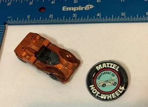 VINTAGE HOT WHEELS REDINE DIECAST 1968 CHAPARRAL 2G BURT ORANGE USA GD 105B - Picture 1 of 11