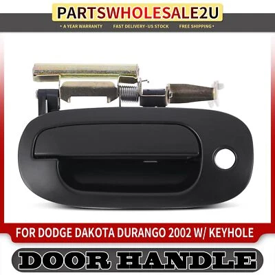 Manija de puerta exterior delantera izquierda negra con cerradura para Dodge Dakota Durango 2002 Foto 1 de 4