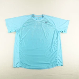 Nike Shirt Mens 2XL XXL Blue Tennis Performance Dri Fit Athletic Workout Gym - Picture 1 of 12