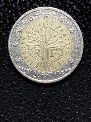 2 Euro coin 2001 France Errors In The Product EU Countries Public  - Image 1 of 4