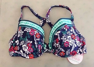 NEW! PROFILE BLUSH Gottex Z608-163T 'Hummingbird' U/W Bra Bikini Top, S - D Cup - Picture 1 of 10