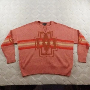 Pendleton Graphic Print Sweater Womens Extra Large Southern Western Aztec - Picture 1 of 11