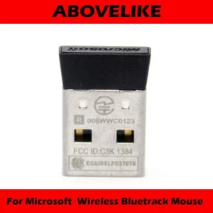 USB Dongle Transceiver Receiver 1384 Black 4 Microsoft Wireless Bluetrack Mouse - Picture 1 of 3