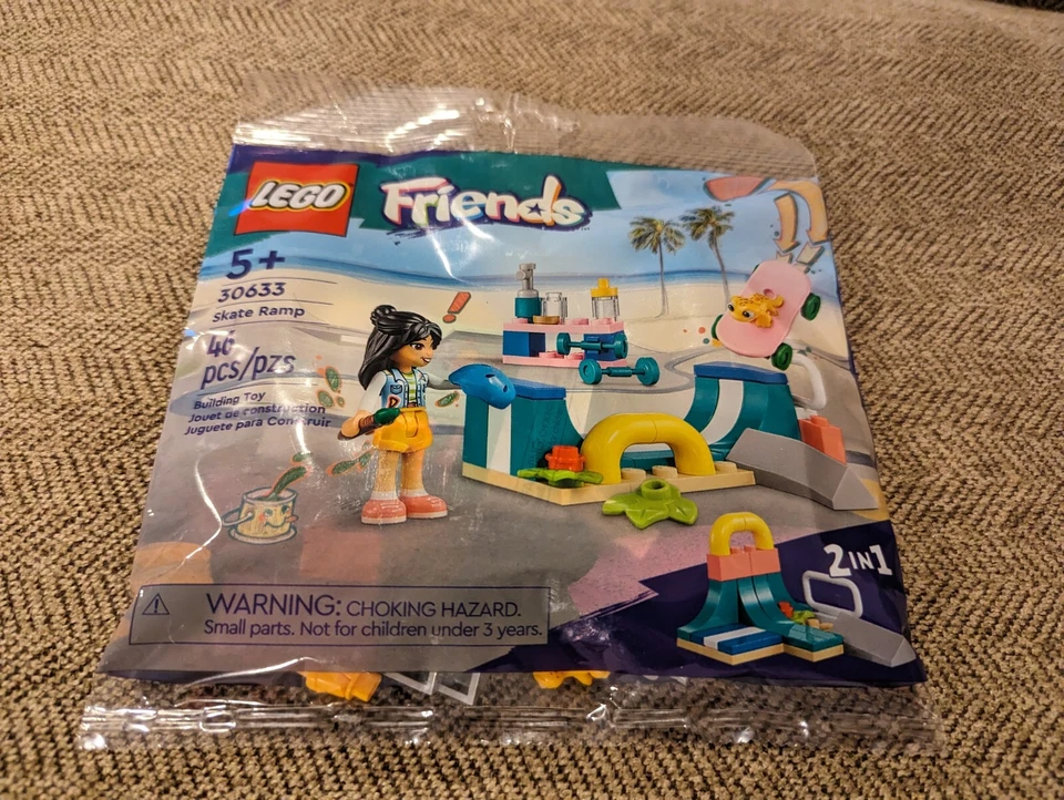 LEGO Friends Skate Ramp 2 en 1 Polybag 30633 Skateboard  Foto 1 de 1