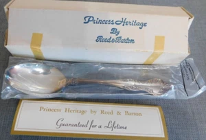Vtg Reed Barton Princess Heritage Silverplate Serving Spoon Flatware #V - Picture 1 of 7
